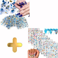 Thumbnail for 24 Sheets Flowers Nail Art Nail Nail Wraps with 8 Sheets Butterfly Nail Art Nail Nail Wraps