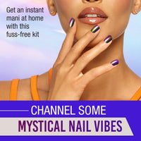 Thumbnail for Ardell Nail Addict Chrome Press on Nails Short Square Shape, Mystic, Nail Kit, 1-Pack