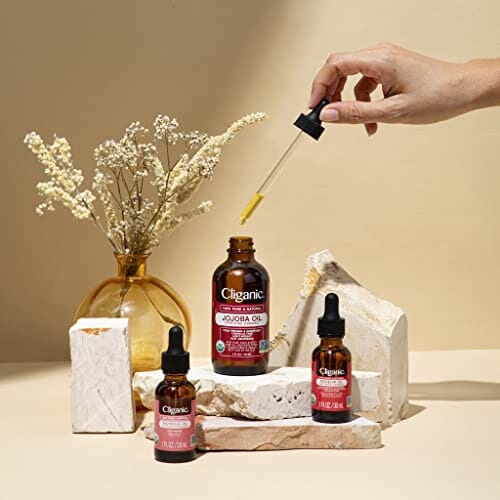 Cliganic Castor Oil 4 OZ Cliganic Organic Jojoba Oil | 100% Pure (4oz)