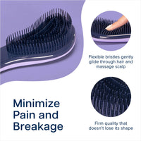 Thumbnail for Crave Naturals Hair Care Purple Crave Naturals Glide Thru Detangling Brush