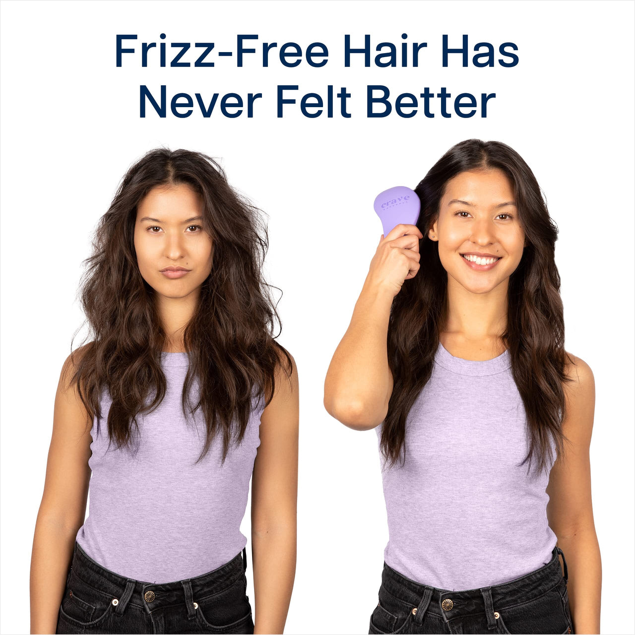 Crave Naturals Hair Care Purple Crave Naturals Glide Thru Detangling Brush