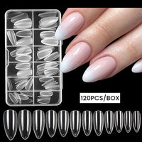 Thumbnail for Crazy Gels Almond 01 Nail Art Press on False Nails Fake Nails Coffin Gel Nails Extension System Full Cover Short Nail Soft Gel Tips Accessories Tool