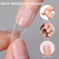 Thumbnail for Crazy Gels Nail Art Press on False Nails Fake Nails Coffin Gel Nails Extension System Full Cover Short Nail Soft Gel Tips Accessories Tool