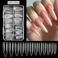 Thumbnail for Crazy Gels Nail Art Press on False Nails Fake Nails Coffin Gel Nails Extension System Full Cover Short Nail Soft Gel Tips Accessories Tool