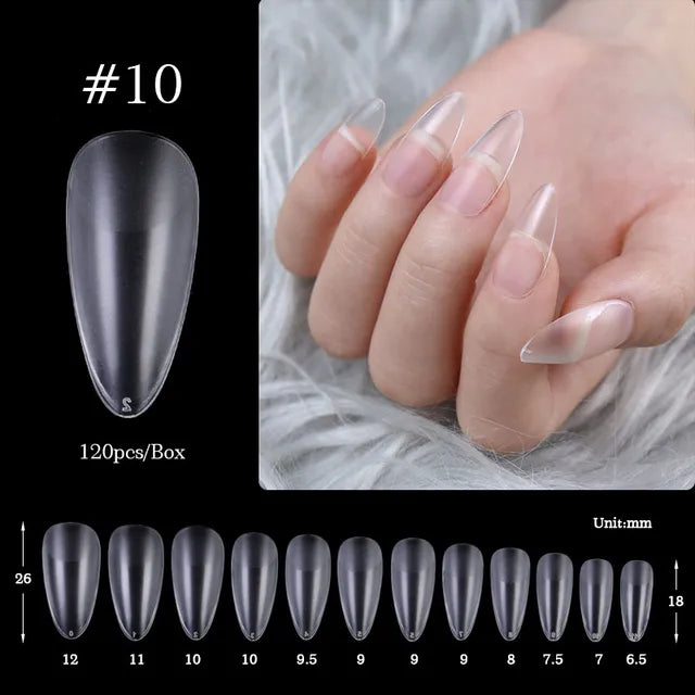 Crazy Gels Nail Art Press on False Nails Fake Nails Coffin Gel Nails Extension System Full Cover Short Nail Soft Gel Tips Accessories Tool