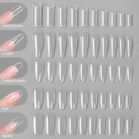 Thumbnail for Crazy Gels Nail Art Press on False Nails Fake Nails Coffin Gel Nails Extension System Full Cover Short Nail Soft Gel Tips Accessories Tool