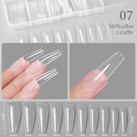 Thumbnail for Crazy Gels Nail Art Press on False Nails Fake Nails Coffin Gel Nails Extension System Full Cover Short Nail Soft Gel Tips Accessories Tool