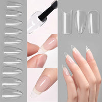 Thumbnail for Crazy Gels Nail Art Press on False Nails Fake Nails Coffin Gel Nails Extension System Full Cover Short Nail Soft Gel Tips Accessories Tool