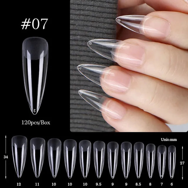 Crazy Gels Nail Art Press on False Nails Fake Nails Coffin Gel Nails Extension System Full Cover Short Nail Soft Gel Tips Accessories Tool