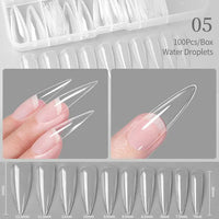 Thumbnail for Crazy Gels Oval Nail Art Press on False Nails Fake Nails Coffin Gel Nails Extension System Full Cover Short Nail Soft Gel Tips Accessories Tool