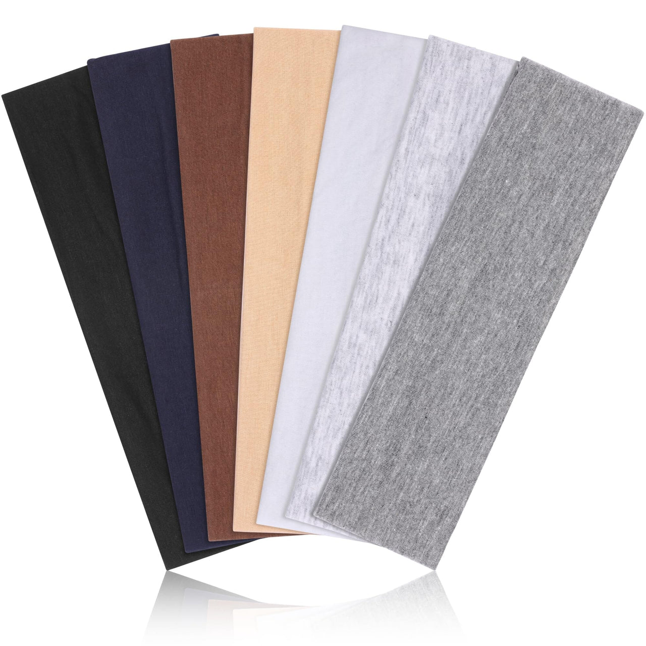 DiyJibb Black Headbands for Women Non Slip - 7PCS