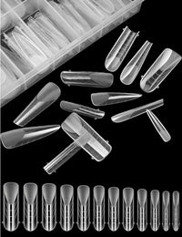 Thumbnail for EBANKU Beauty Clear Matte Dual Nail Forms Kit - 96 pcs | EBANKU