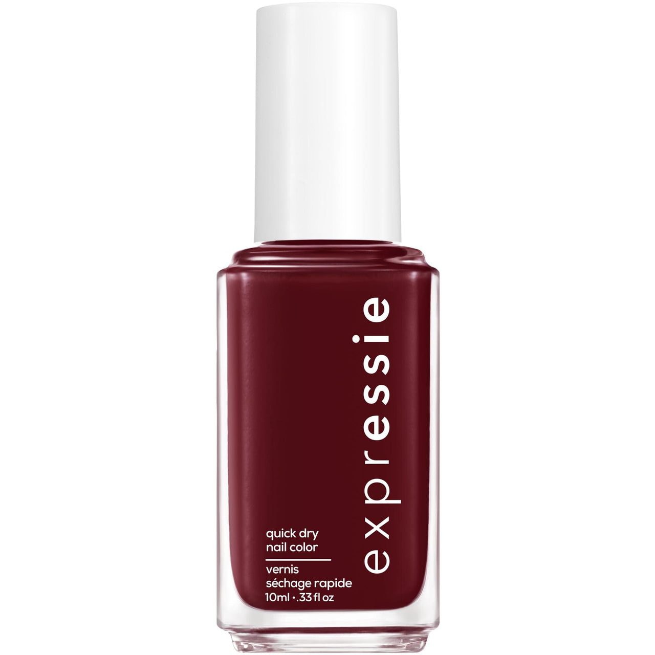 essie Essie expressie, Quick-Dry Nail Polish, 8-Free Vegan, Deep Burgundy, Not So Low-key, 0.33 fl oz