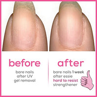 Thumbnail for essie essie Nail Care, 8-Free Vegan, Hard To Resist Nail Strengthener, Glow and Shine, pink tint, 0.46 fl oz
