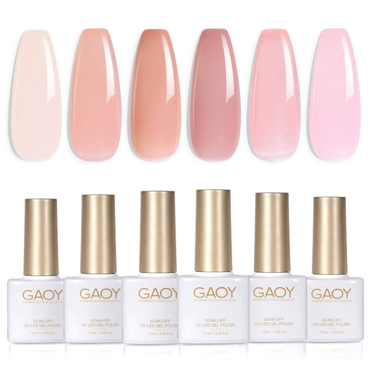 GAOY Jelly Nude Pink | Gel Nail Polish | GAOY