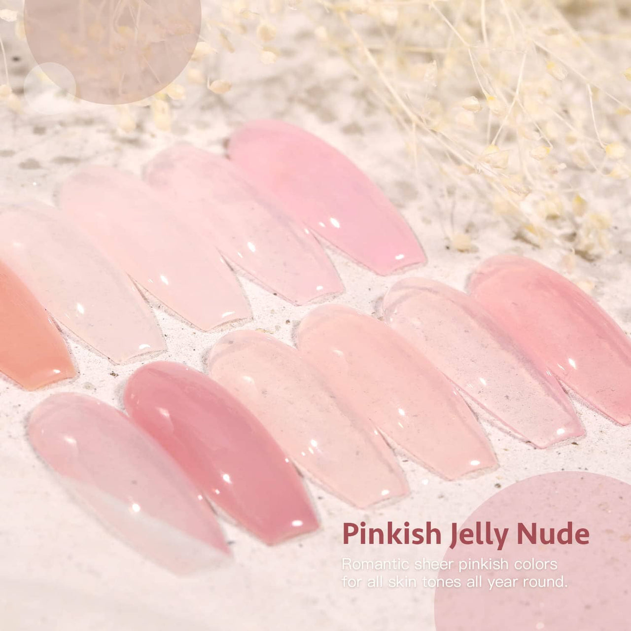 GAOY Jelly Nude Pink | Gel Nail Polish | GAOY