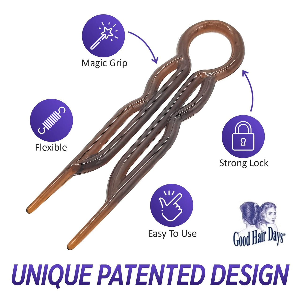 Good Hair Days Magic Grip Hair Pins - Good Hair Days | 10 Pc