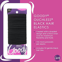 Thumbnail for GOODY GOODY Womens Ouchless Braided Elastics, Black, 30 Count
