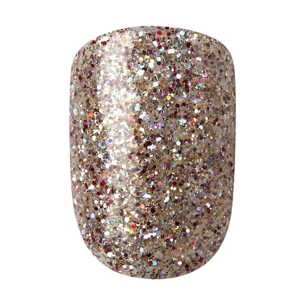 imPRESS imPRESS KISS No Glue Mani Press On Nails, Design, 'Flawless', Gray, Short Size, Squoval Shape, Includes 30 Nails, Prep Pad, Instructions Sheet, 1 Manicure Stick, 1 Mini File