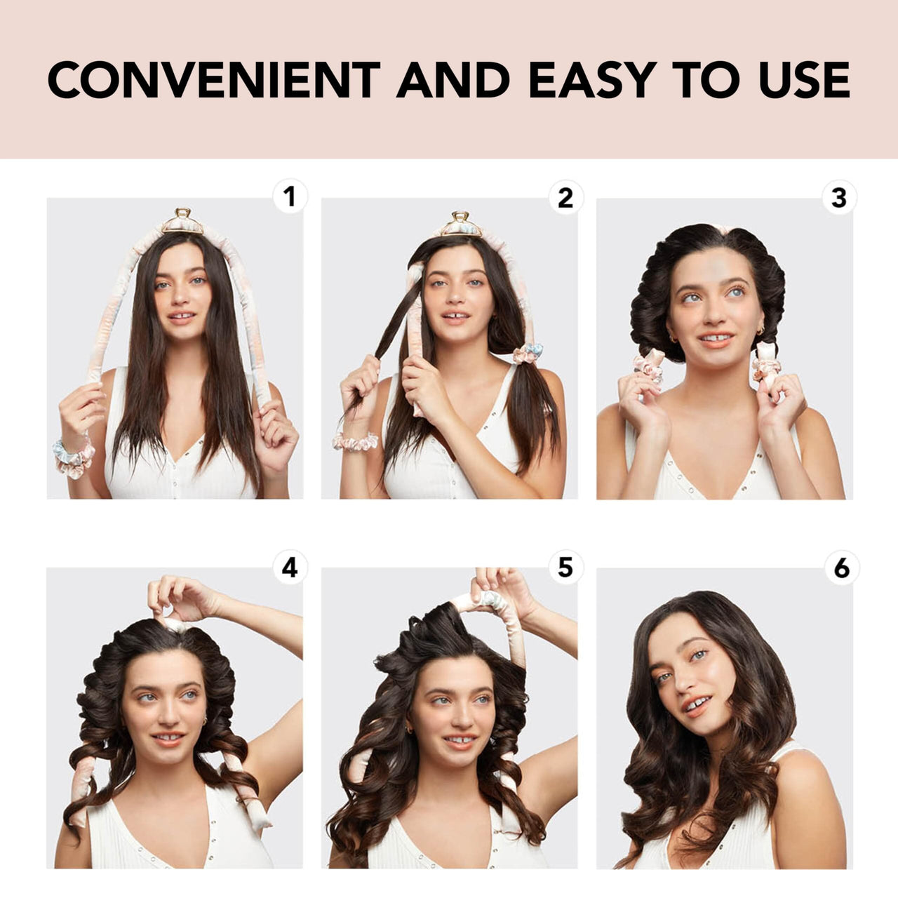 Kitsch Kitsch Satin Heatless Curling Set - Hair Rollers for Heatless Curls