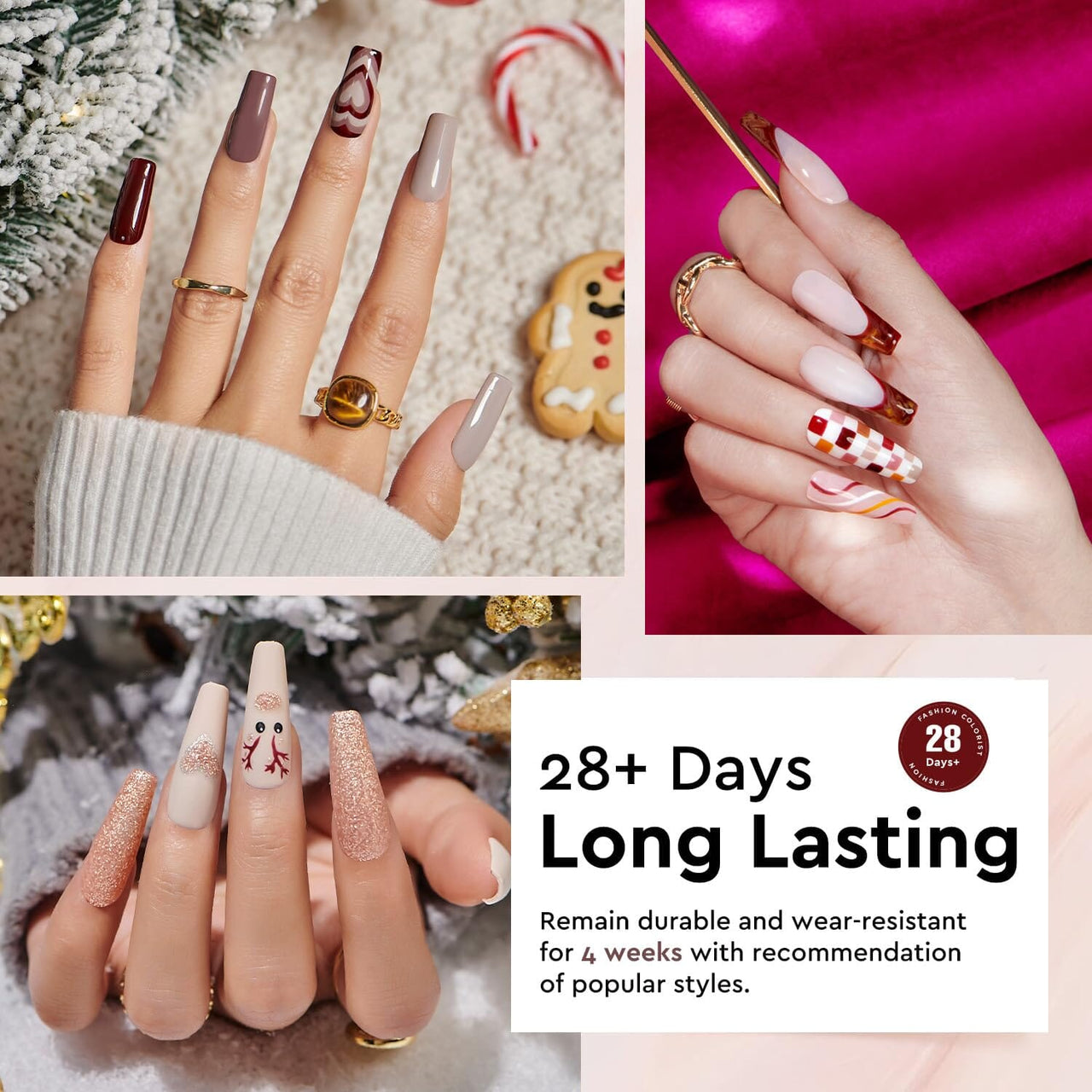 MEFA MEFA -20 Colors Gel Nail Polish Kit | Glossy Matte Top Base + Coat