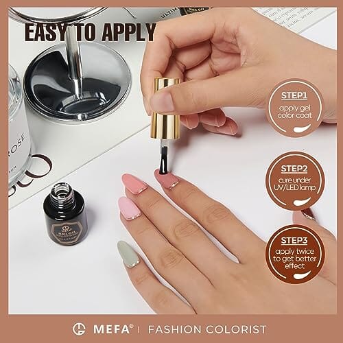 MEFA Nude-Pink Collection | 20 Colours | MEFA |  23 Pcs Gel Nail Polish Kit