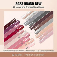 Thumbnail for MEFA Nude-Pink Collection | 20 Colours | MEFA |  23 Pcs Gel Nail Polish Kit