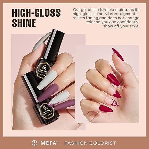 MEFA Nude-Pink Collection | 20 Colours | MEFA |  23 Pcs Gel Nail Polish Kit