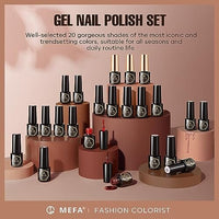 Thumbnail for MEFA Nude-Pink Collection | 20 Colours | MEFA |  23 Pcs Gel Nail Polish Kit