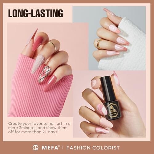 MEFA Nude-Pink Collection | 20 Colours | MEFA |  23 Pcs Gel Nail Polish Kit