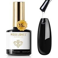 Thumbnail for modelones modelones Gel Nail Polish Top Coat- 15ml No Wipe, High Gloss Shiny Long Lasting Top Gel for Clear Nail Gel and Acrylic Nails, for Home DIY and Nail Salon
