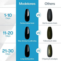 Thumbnail for modelones modelones Gel Nail Polish Top Coat- 15ml No Wipe, High Gloss Shiny Long Lasting Top Gel for Clear Nail Gel and Acrylic Nails, for Home DIY and Nail Salon