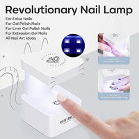 Thumbnail for modelones Modelones Nail Tips and Glue Gel Kit | 500Pcs Half Matte | Medium Coffin