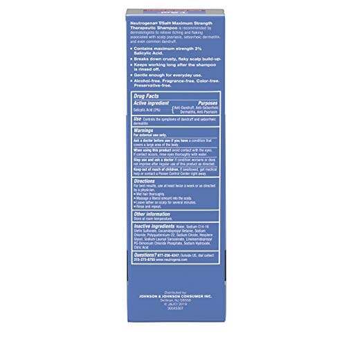 Neutrogena 133ml Neutrogena T/Sal Therapeutic Shampoo for Scalp Build-Up Control with Salicylic Acid