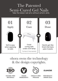 Thumbnail for ohora Ohora Semi Cured Gel Nail Strips (N Nudist)&nbsp;