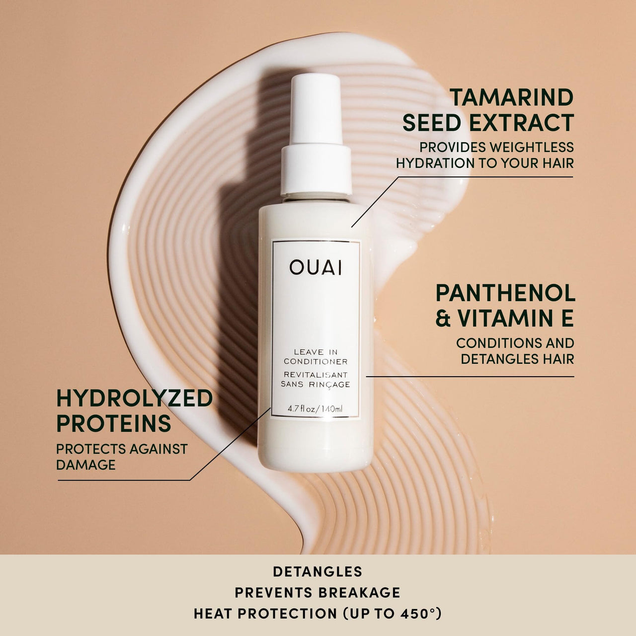 OUAI OUAI Leave In Conditioner & Heat Protectant Spray