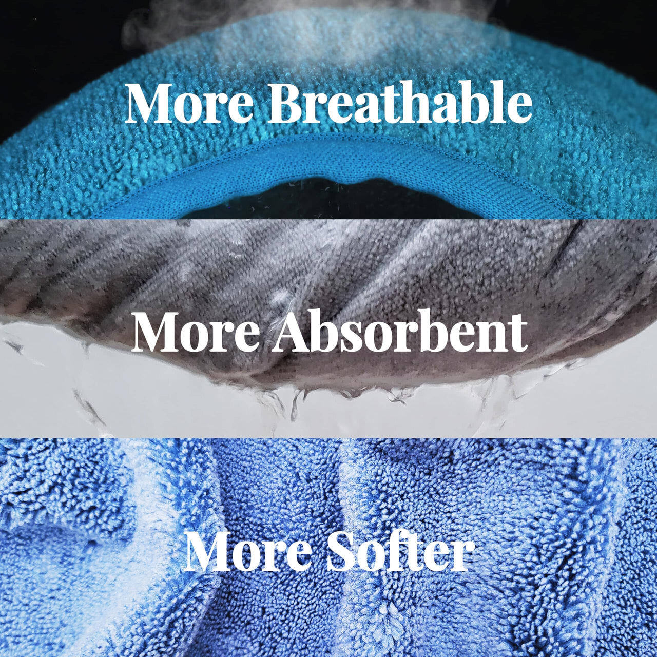 YoulerTex YoulerTex Microfiber Hair Towel x2